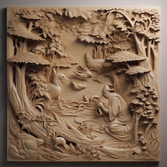 نموذج ثلاثي الأبعاد لآلة CNC 3D Art 